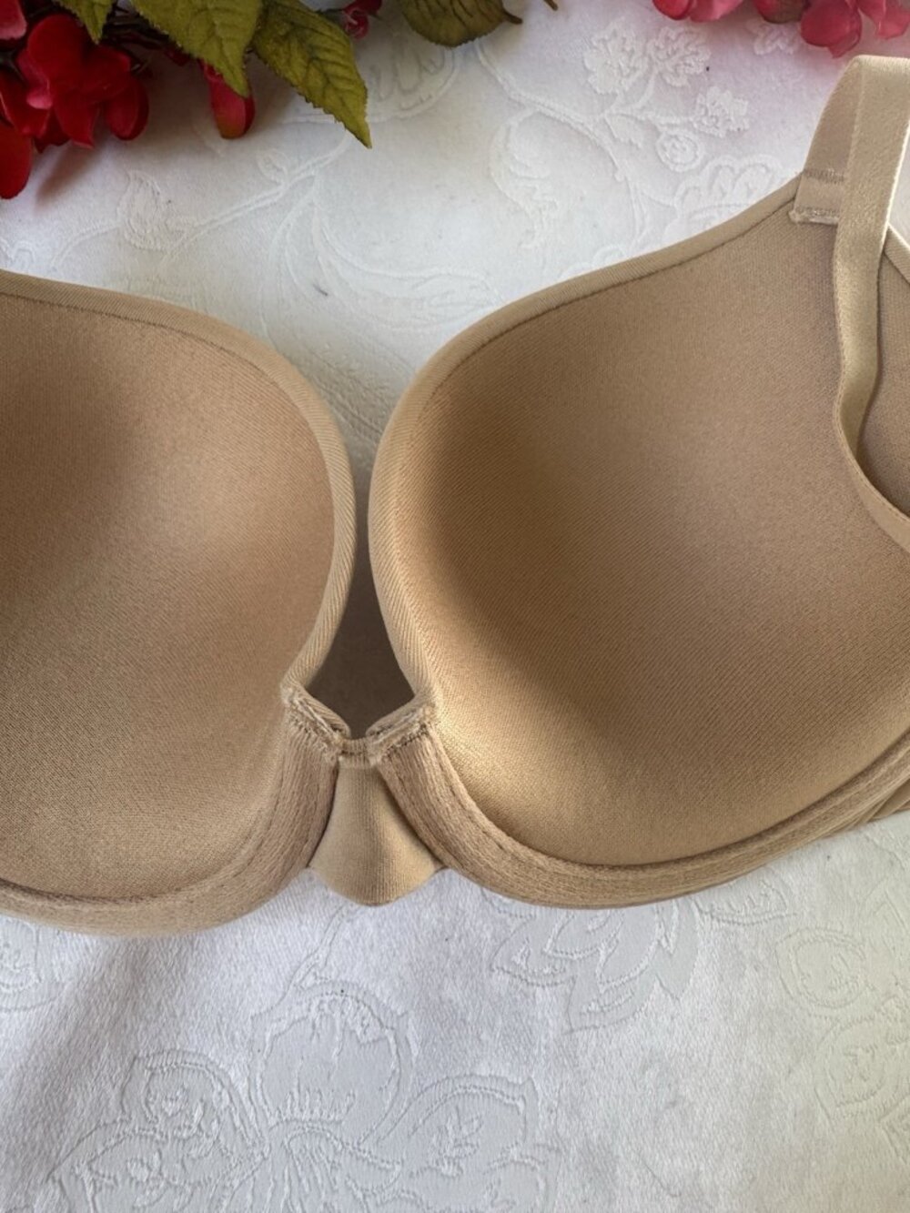 NEW SKIMS Fits Everybody Push-Up Demi Bra Clay Nude 32C 32 C NEW NWT - Picture 7 of 14